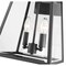 Z-Lite Broughton Outdoor Wall, 2-Light, 10.25 In.W x 11.25 In.L x 17.5 In.H, Black/Clear Beveled 521M-BK - alternate 2
